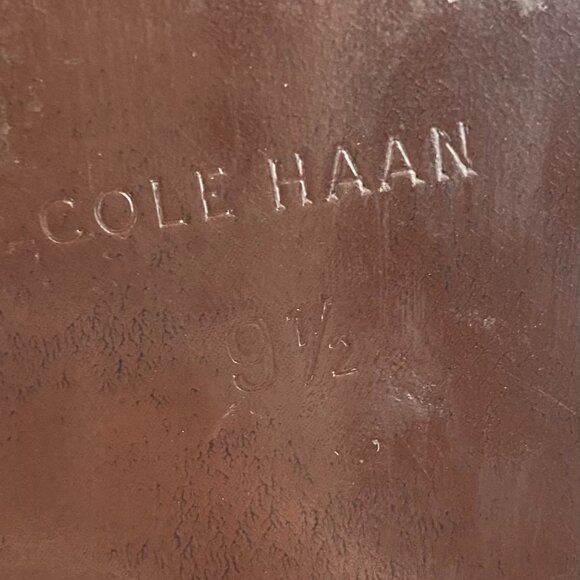 Cole Haan Pinch Traditional Penny Loafer Leather Slip On Flat Shoe Black W 9.5 - Picture 9 of 13